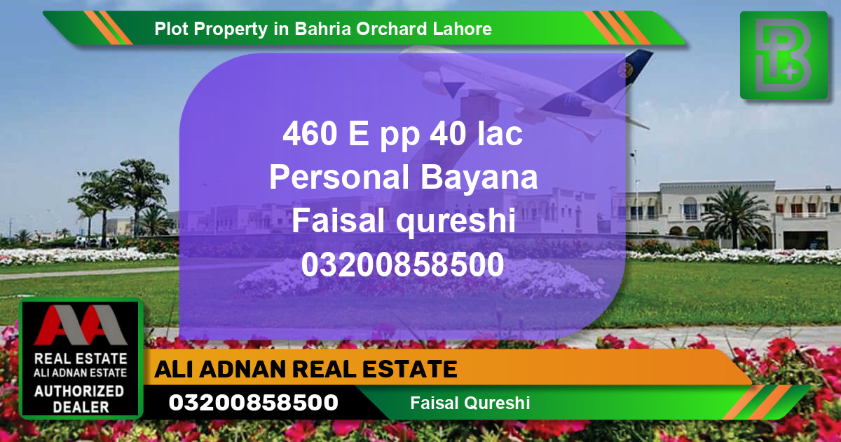 Residential Plot for Sale in Bahria Orchard, Lahore - (BP-67144)