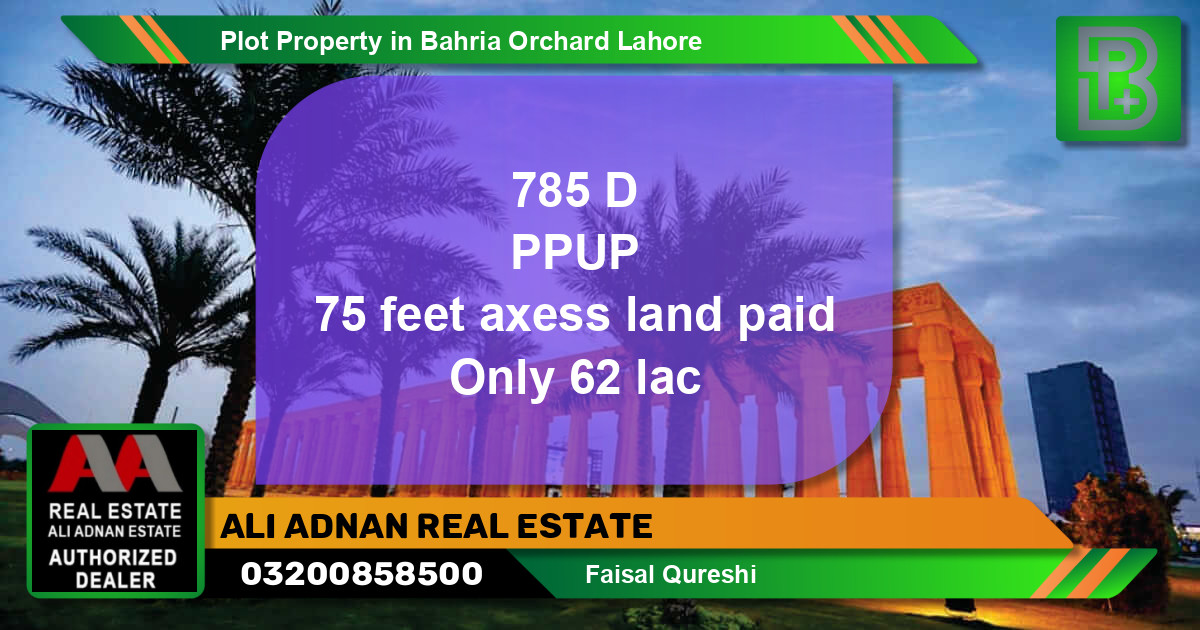 Residential Plot for Sale in Bahria Orchard, Lahore - (BP-67150)