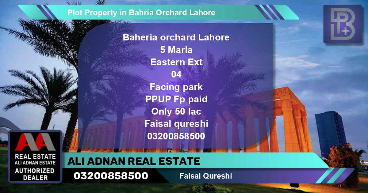 Residential Plot for Sale in Bahria Orchard, Lahore - (BP-67153)