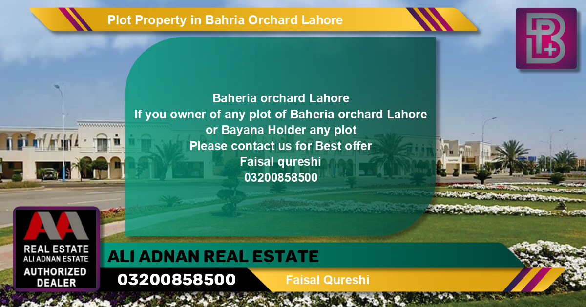 Residential Plot for Sale in Bahria Orchard, Lahore - (BP-67155)