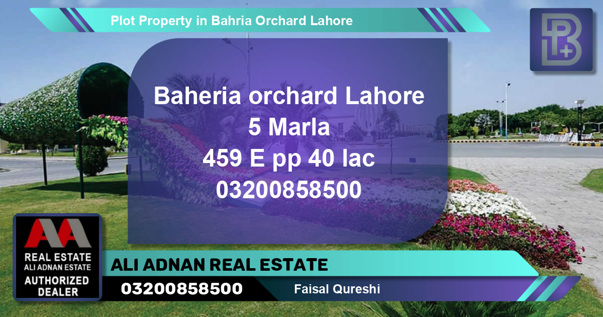 Residential Plot for Sale in Bahria Orchard, Lahore - (BP-67164)