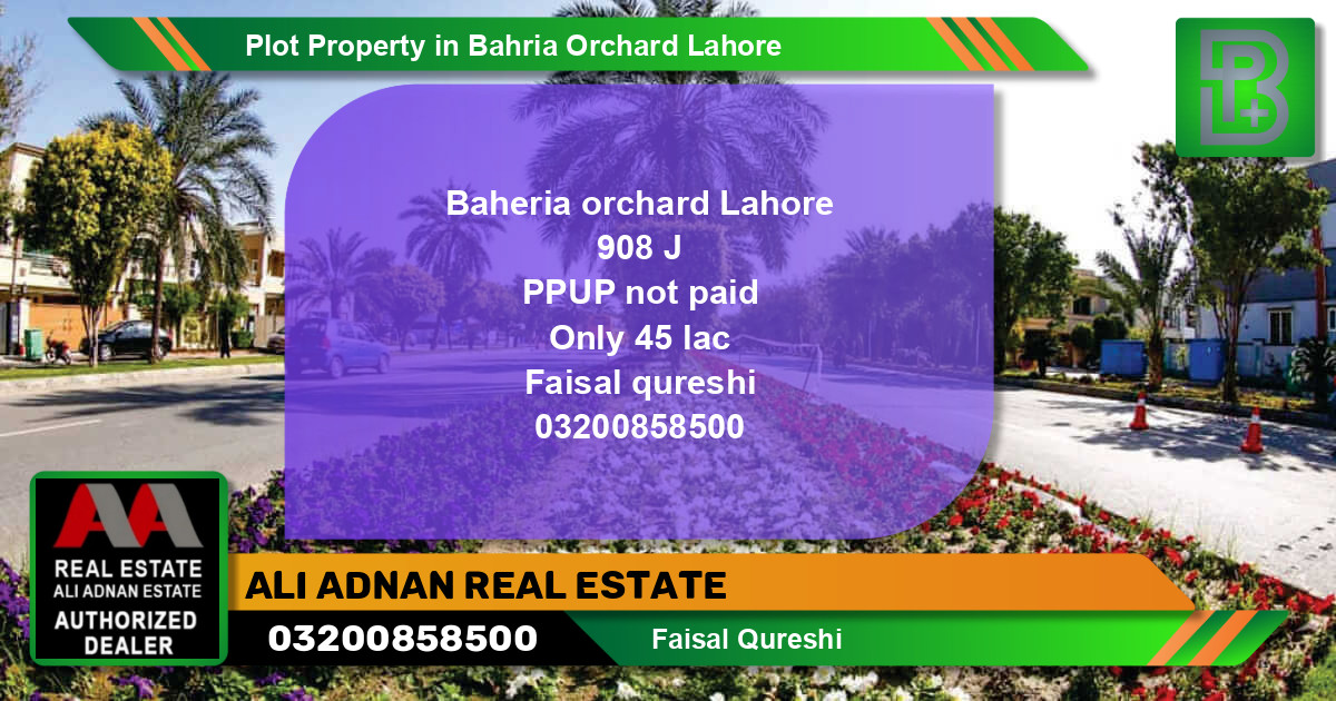 Residential Plot for Sale in Bahria Orchard, Lahore - (BP-67167)