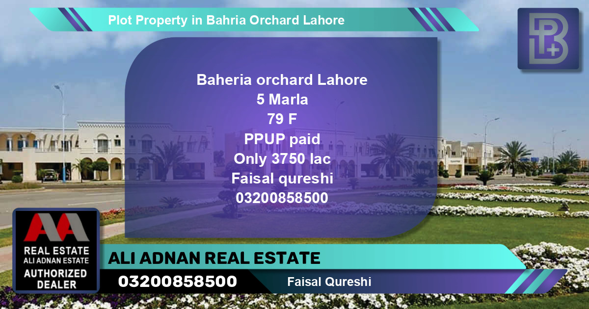 Residential Plot for Sale in Bahria Orchard, Lahore - (BP-67174)