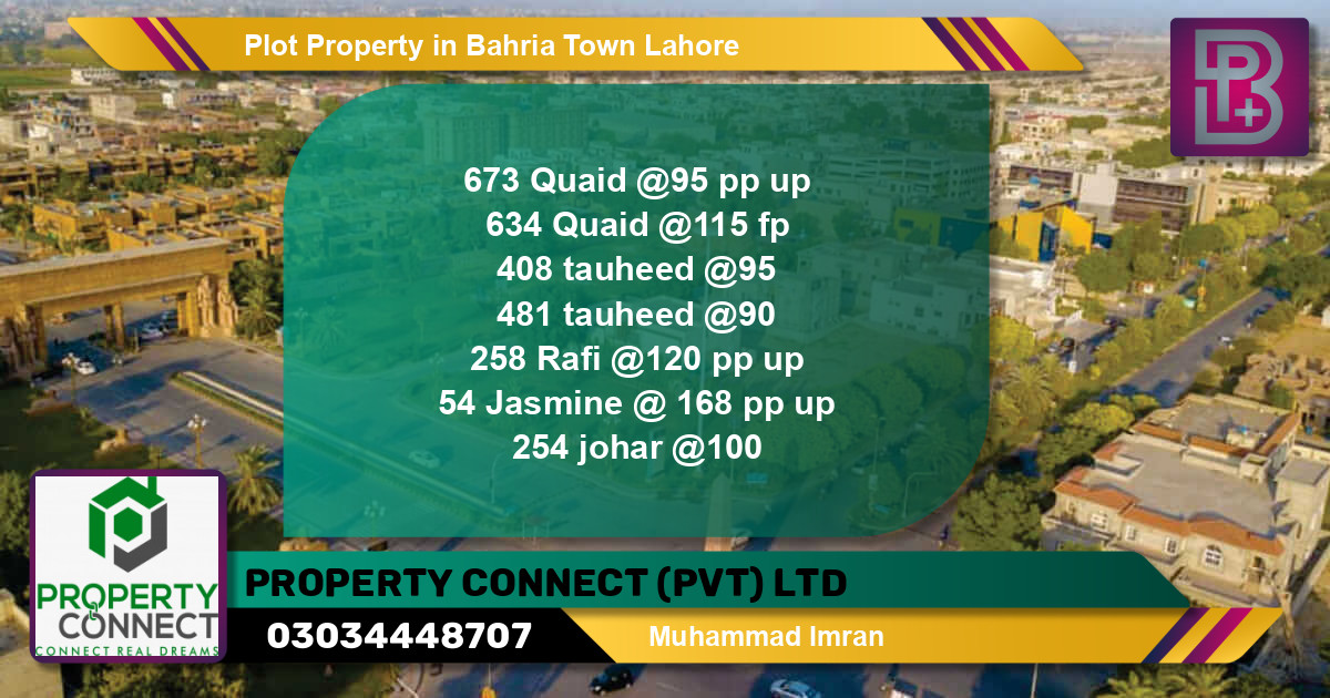 Residential Plot for Sale in Bahria Town, Lahore - (BP-67277)