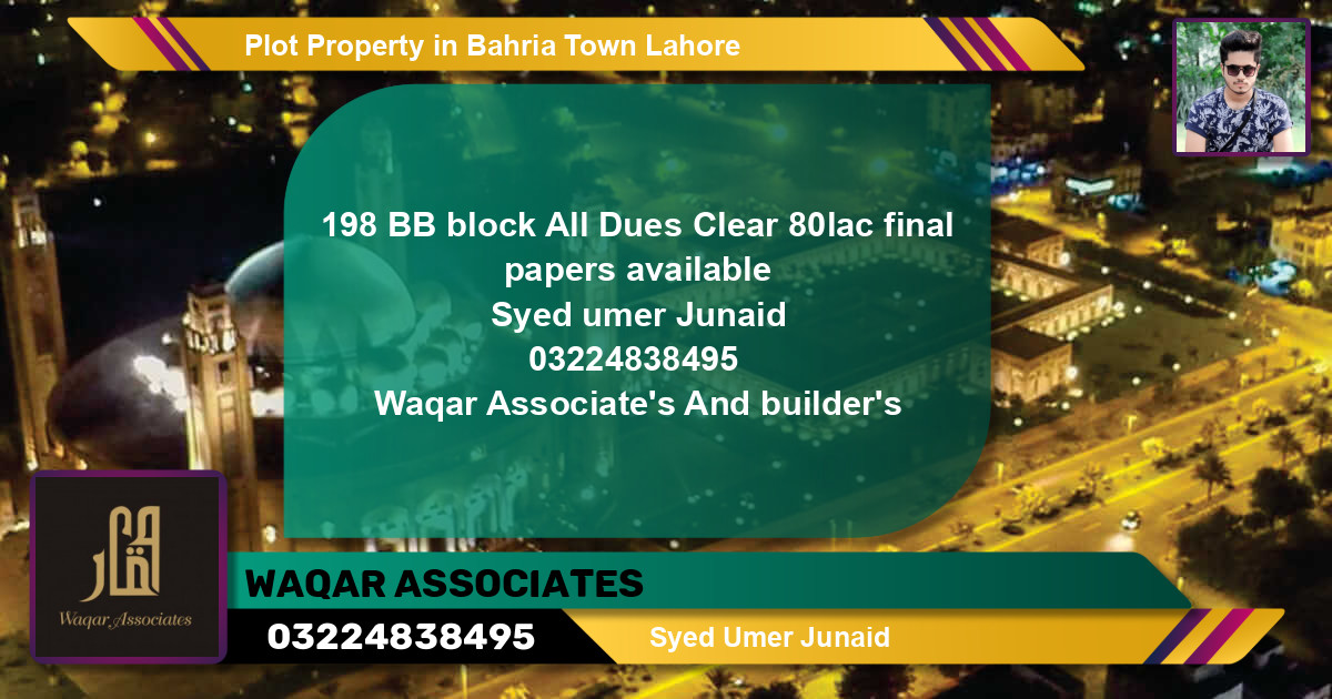 Residential Plot for Sale in Bahria Town, Lahore - (BP-67316)