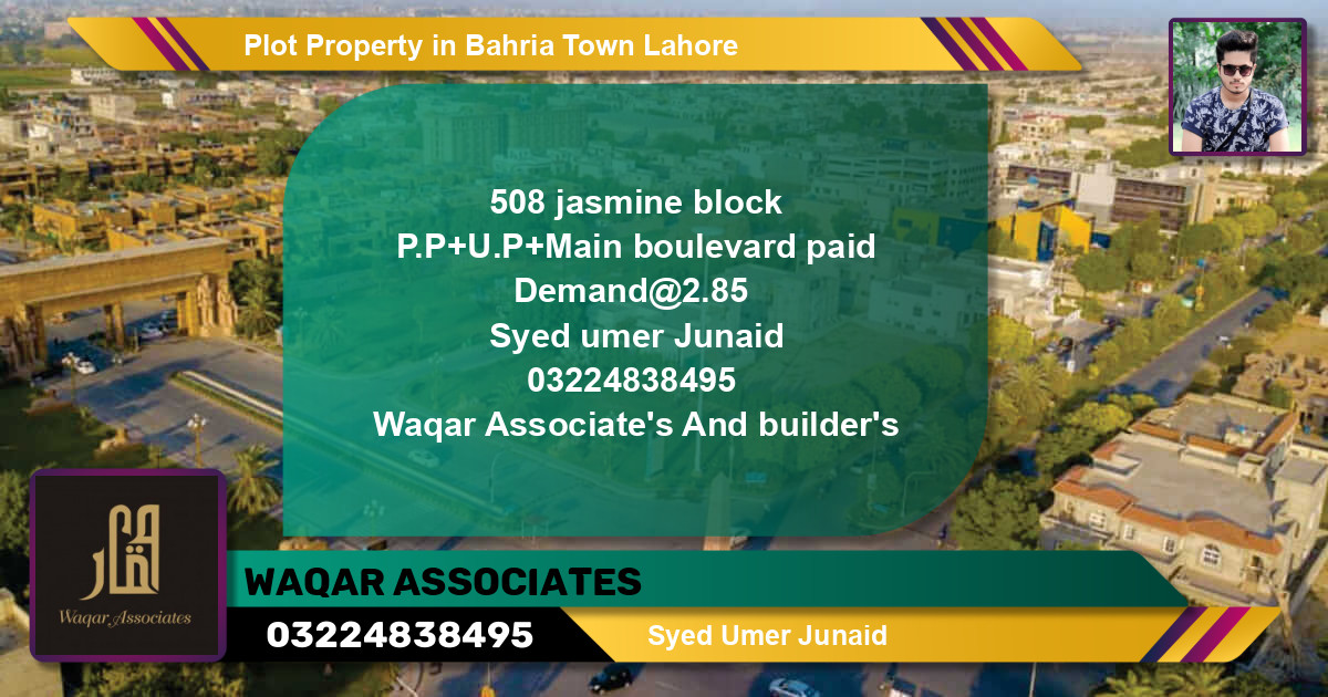 Residential Plot for Sale in Bahria Town, Lahore - (BP-67317)