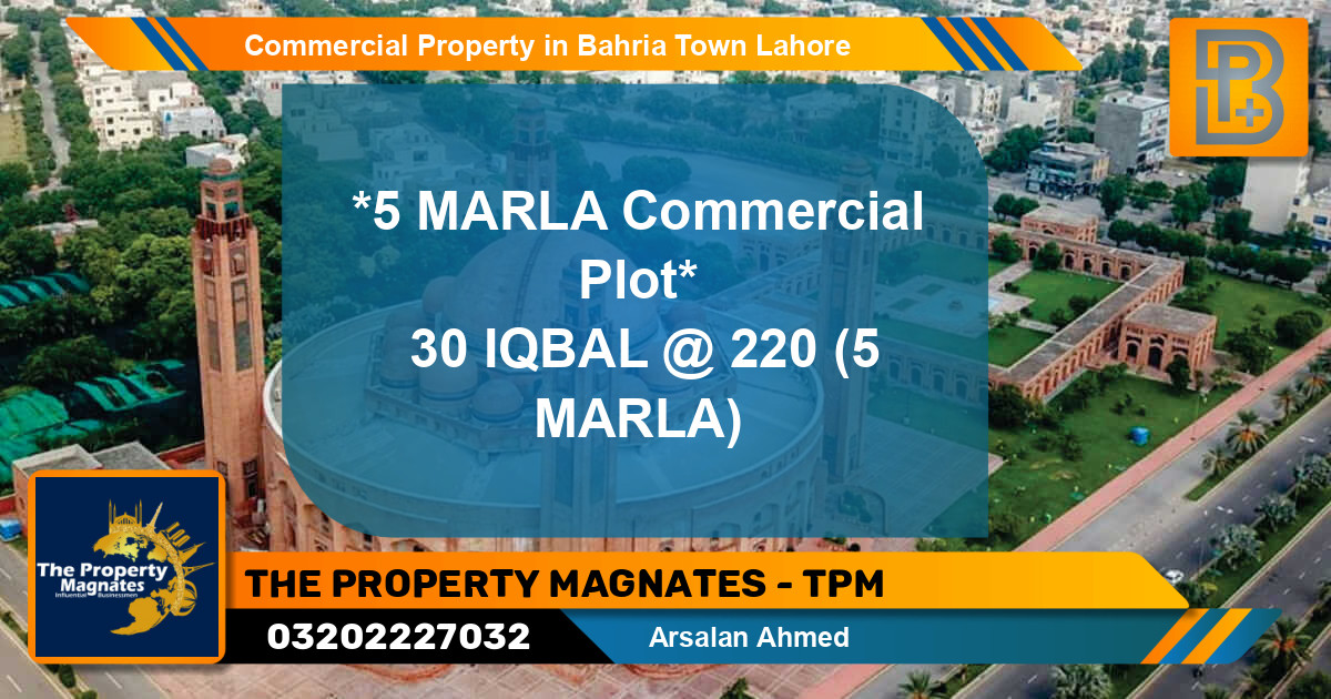 Commercial Property for Sale in Bahria Town, Lahore - (BP-67323)