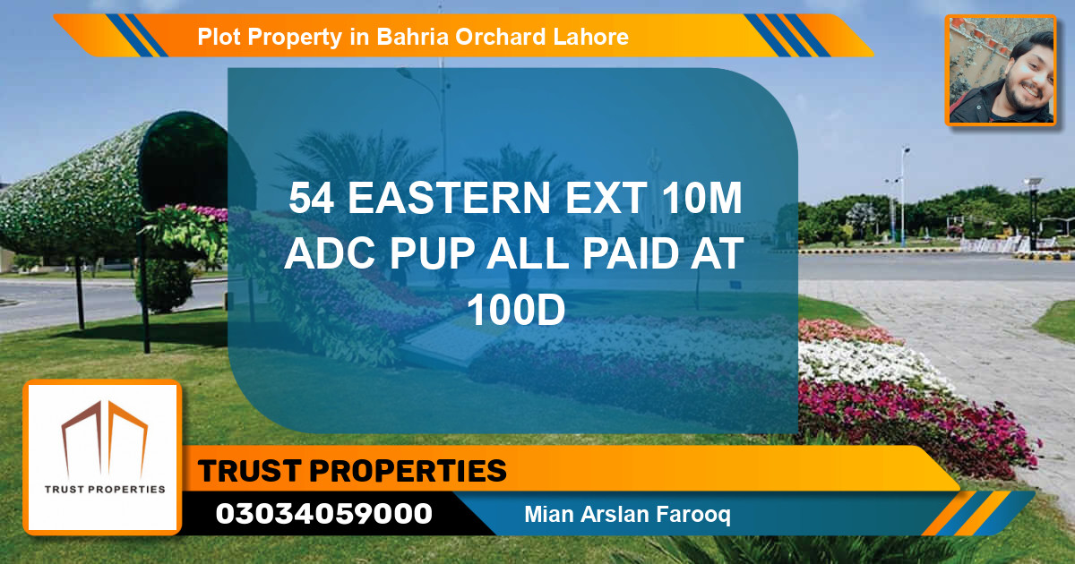 Residential Plot for Sale in Bahria Orchard, Lahore - (BP-67369)