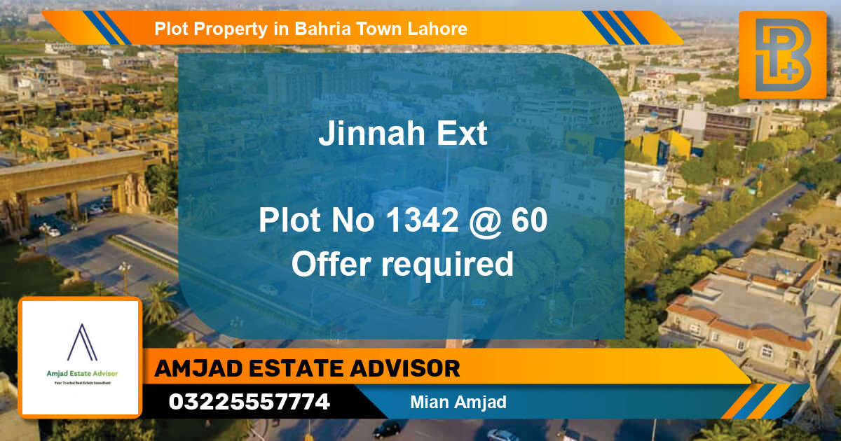 Residential Plot for Sale in Bahria Town, Lahore - (BP-67425)