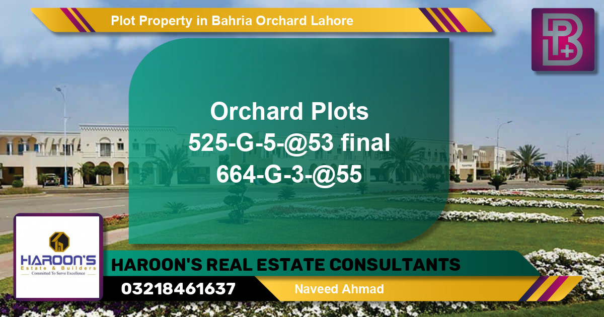 Residential Plot for Sale in Bahria Orchard, Lahore - (BP-67490)