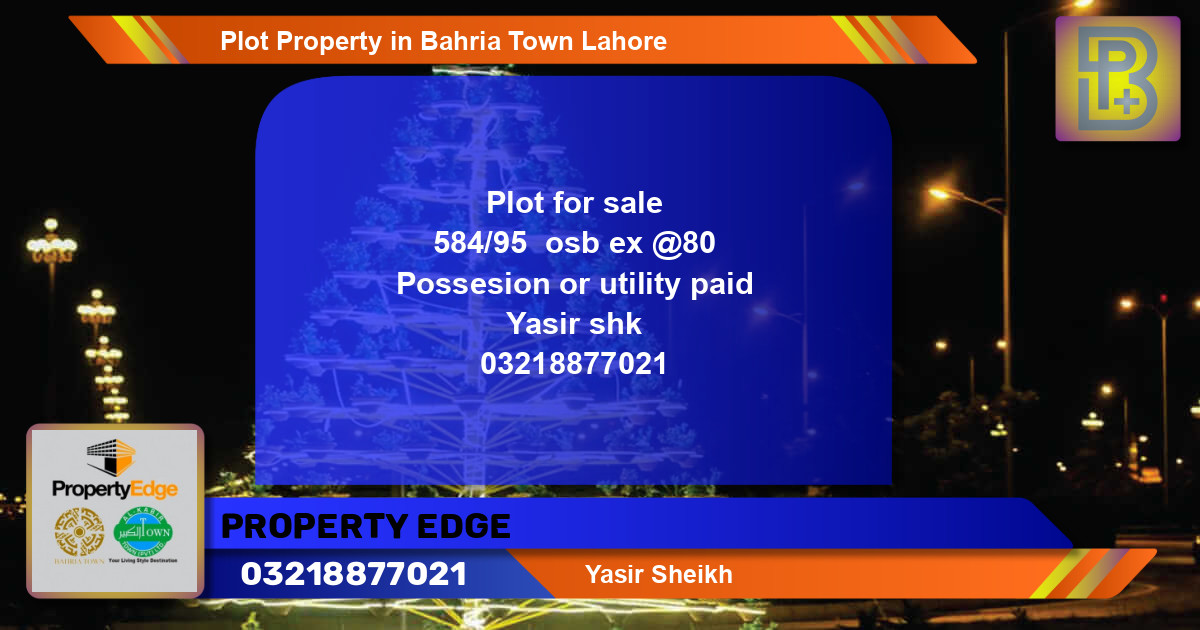 Residential Plot for Sale in Bahria Town, Lahore - (BP-67499)