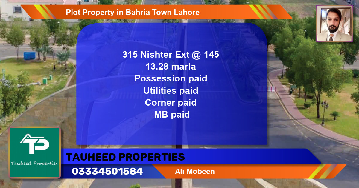 Residential Plot for Sale in Bahria Town, Lahore - (BP-67519)