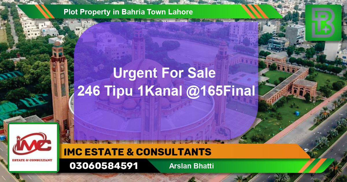 Residential Plot for Sale in Bahria Town, Lahore - (BP-67566)