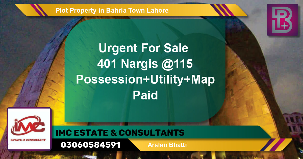 Residential Plot for Sale in Bahria Town, Lahore - (BP-67567)