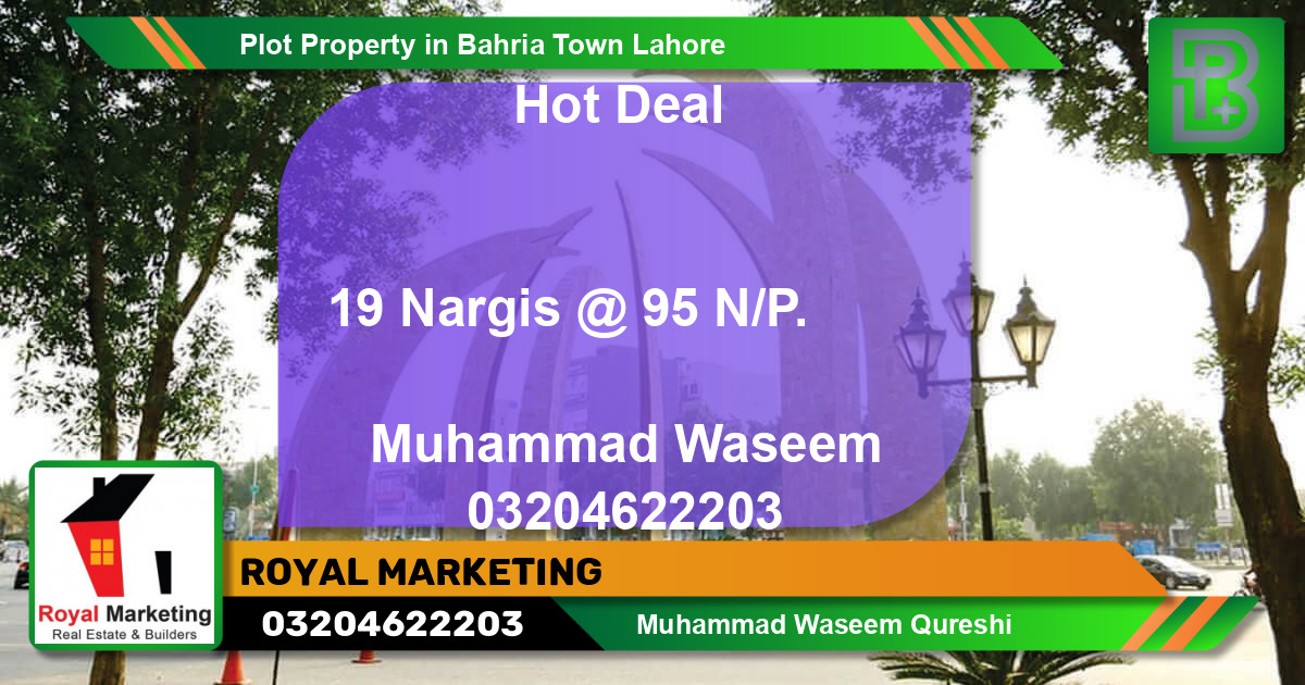 Residential Plot for Sale in Bahria Town, Lahore - (BP-67584)