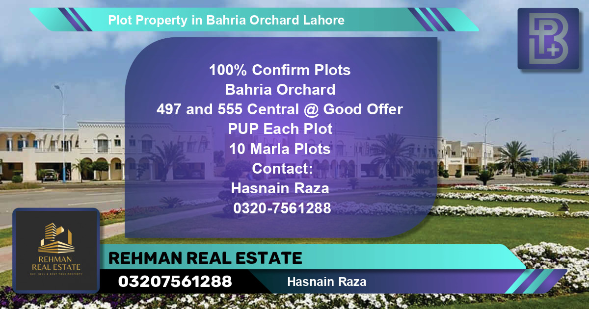 Residential Plot for Sale in Bahria Orchard, Lahore - (BP-67598)