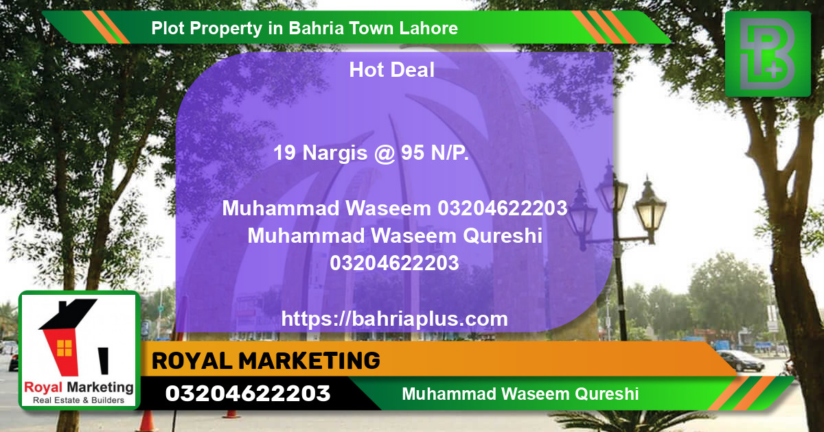 Residential Plot for Sale in Bahria Town, Lahore - (BP-67601)