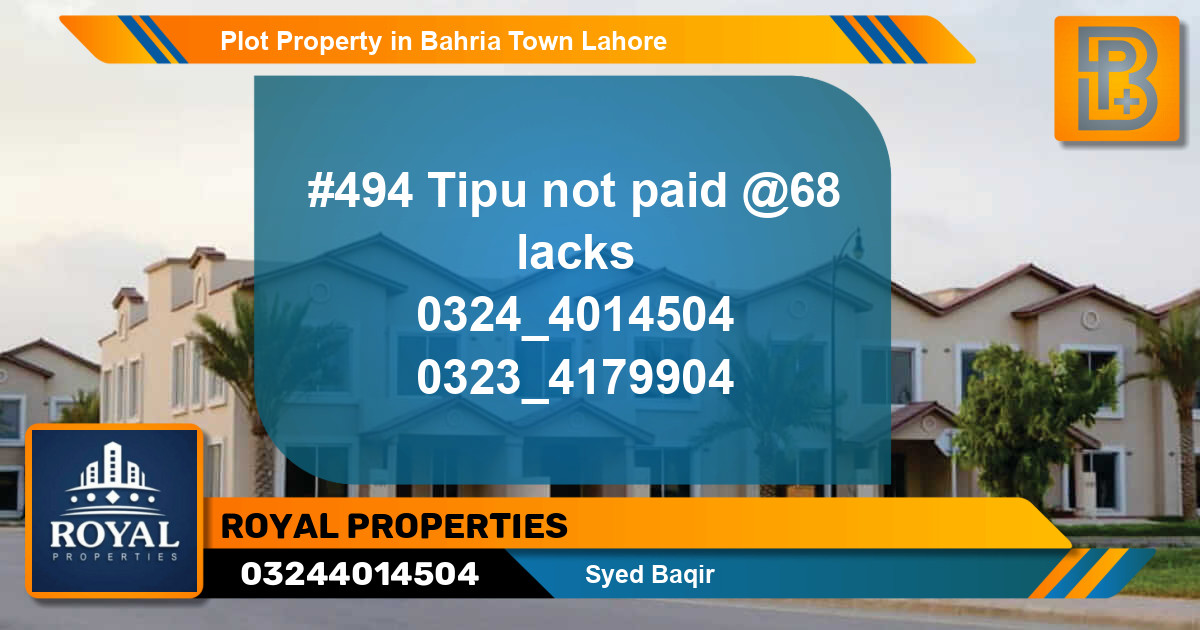 Residential Plot for Sale in Bahria Town, Lahore - (BP-67627)