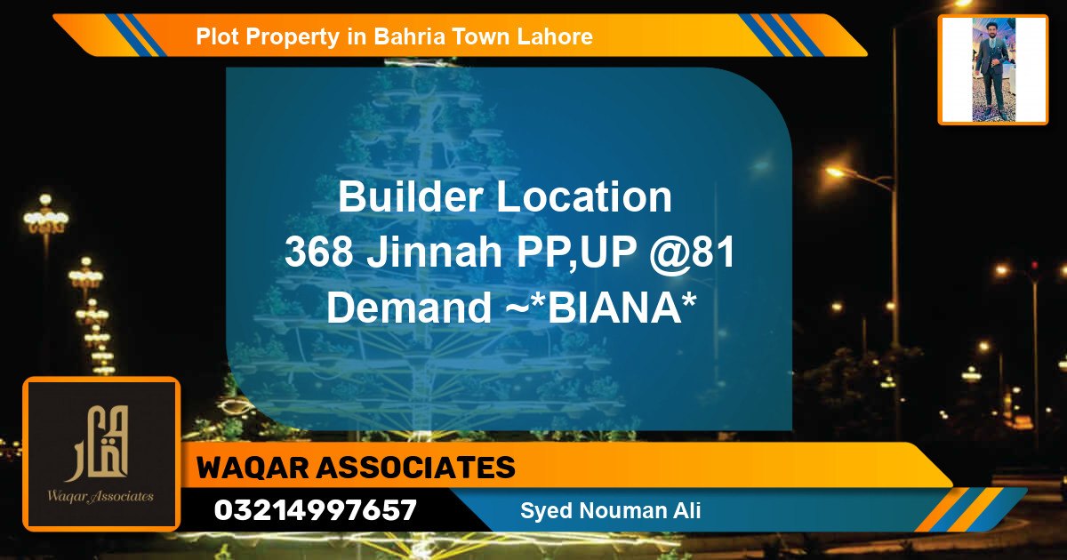 Residential Plot for Sale in Bahria Town, Lahore - (BP-67652)