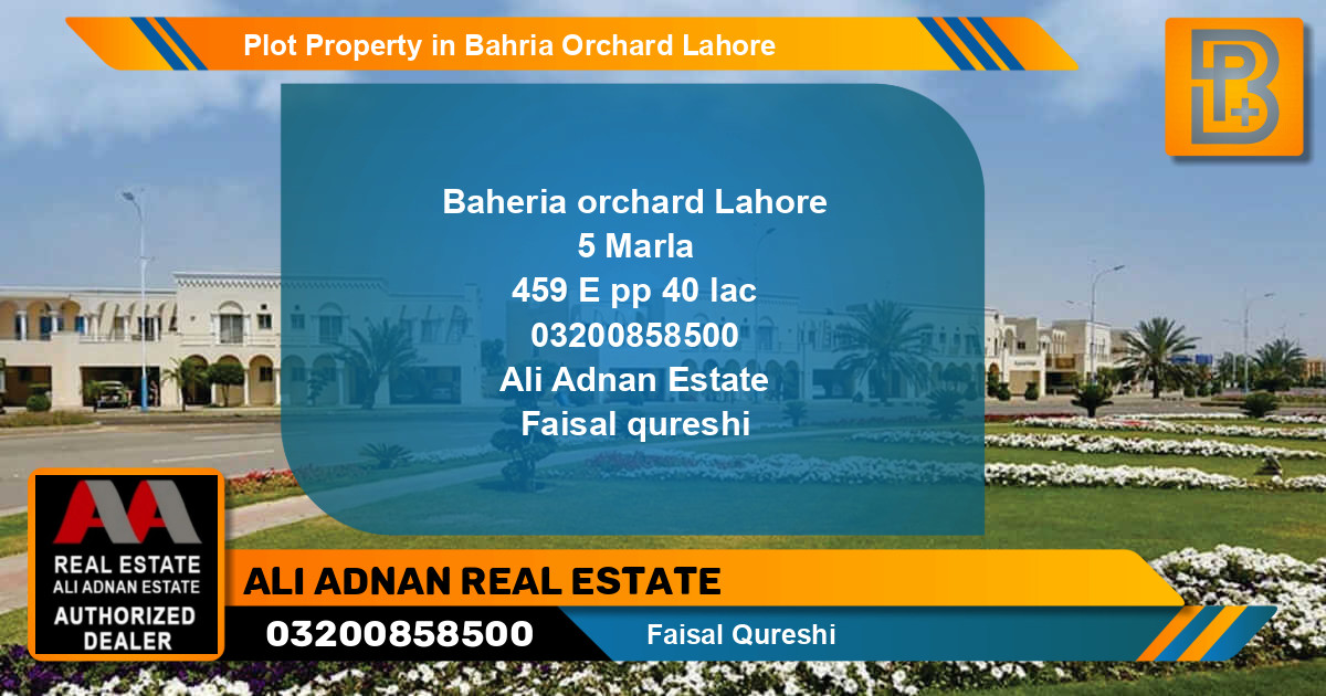 Residential Plot for Sale in Bahria Orchard, Lahore - (BP-67693)