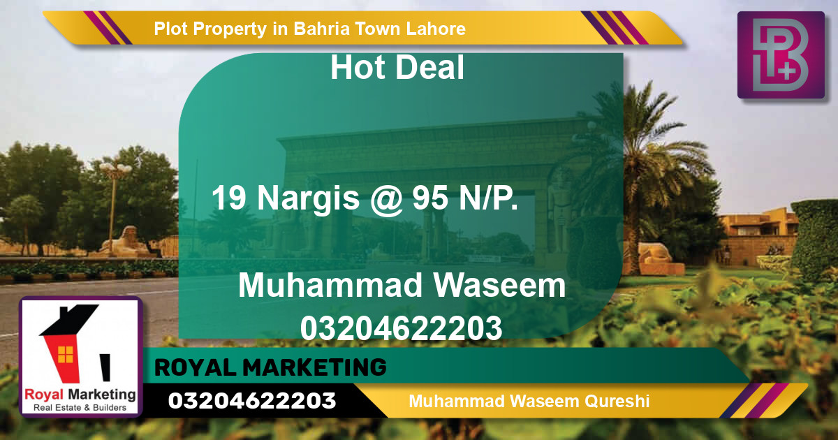 Residential Plot for Sale in Bahria Town, Lahore - (BP-67712)