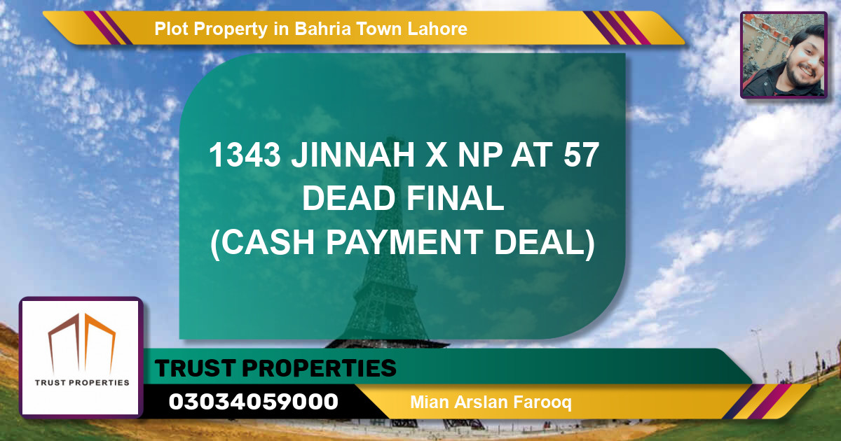 Residential Plot for Sale in Bahria Town, Lahore - (BP-67730)