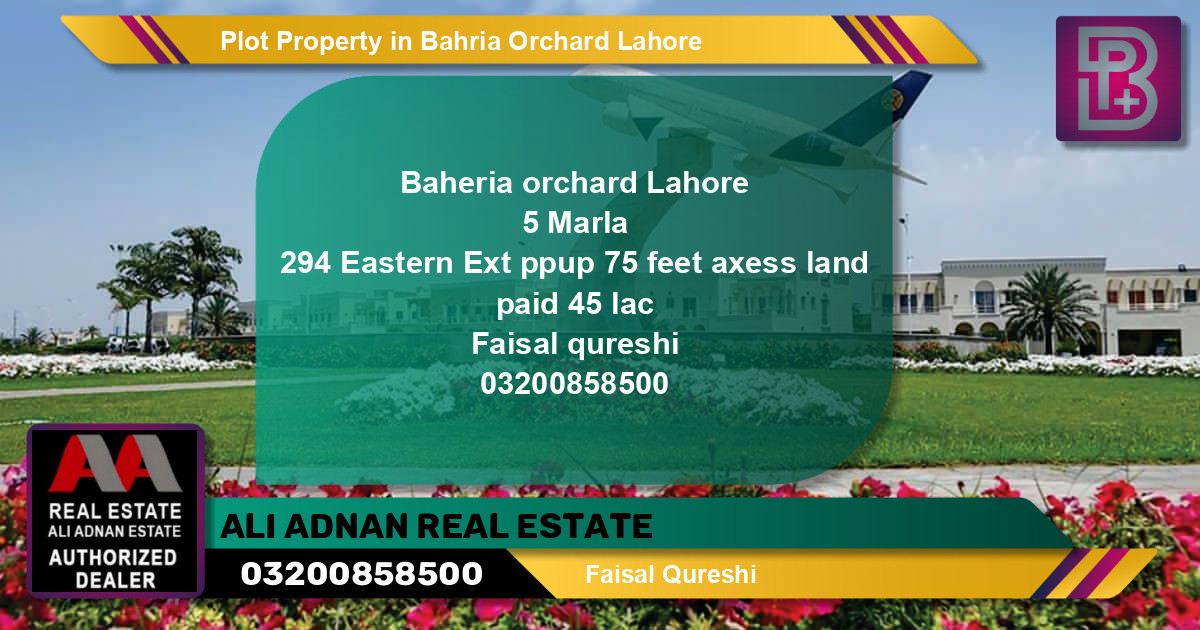 Residential Plot for Sale in Bahria Orchard, Lahore - (BP-67750)