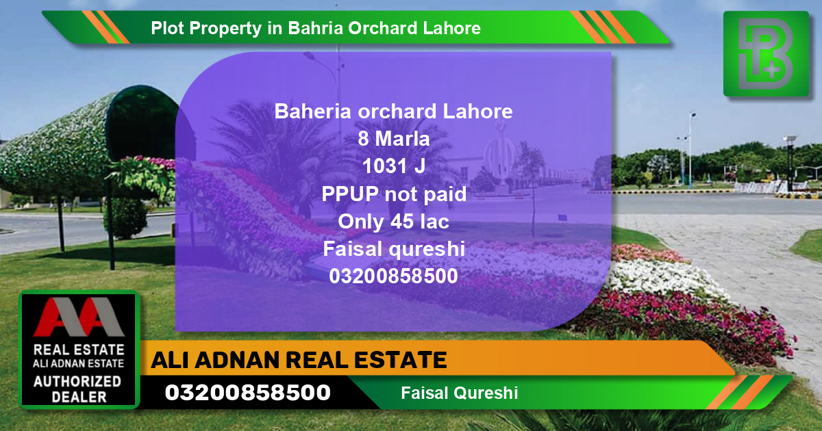 Residential Plot for Sale in Bahria Orchard, Lahore - (BP-67755)