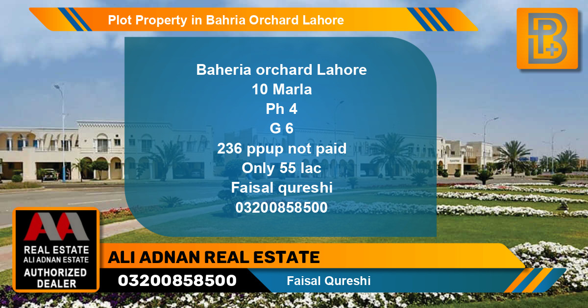 Residential Plot for Sale in Bahria Orchard, Lahore - (BP-67758)