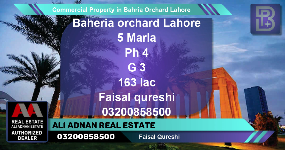 Commercial Property for Sale in Bahria Orchard, Lahore - (BP-67762)