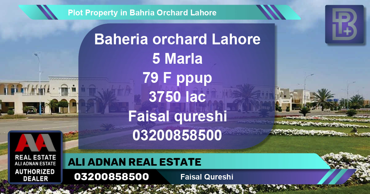 Residential Plot for Sale in Bahria Orchard, Lahore - (BP-67765)