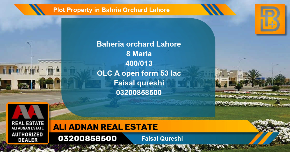 Residential Plot for Sale in Bahria Orchard, Lahore - (BP-67769)