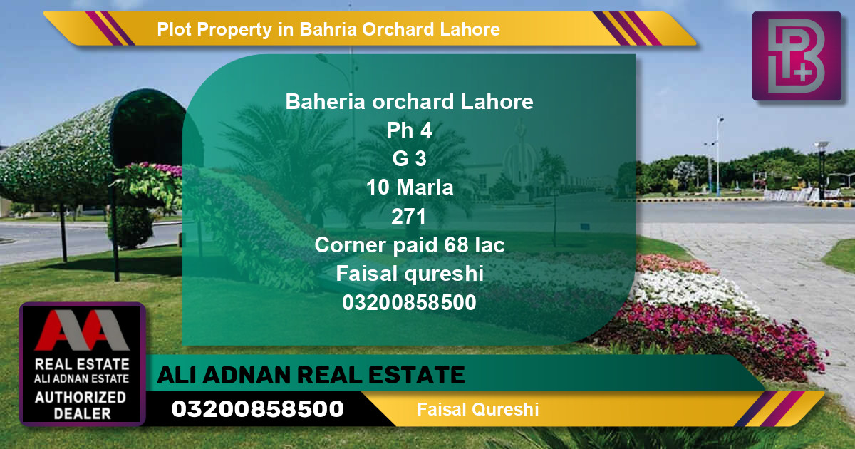 Residential Plot for Sale in Bahria Orchard, Lahore - (BP-67772)