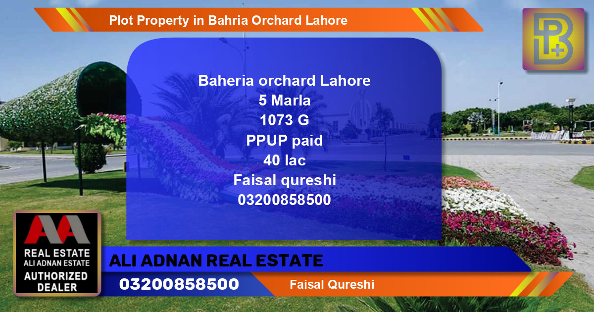 Residential Plot for Sale in Bahria Orchard, Lahore - (BP-67774)