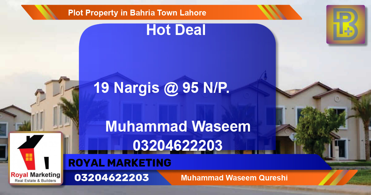 Residential Plot for Sale in Bahria Town, Lahore - (BP-67798)