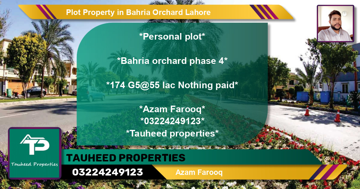 Residential Plot for Sale in Bahria Orchard, Lahore - (BP-67822)