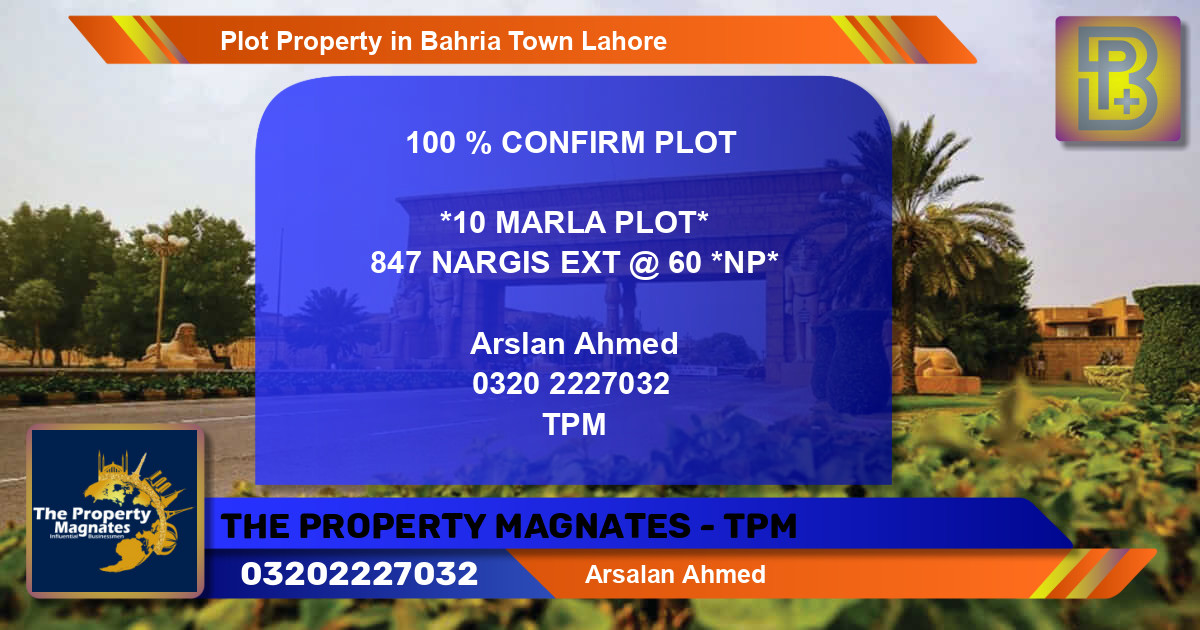 Residential Plot for Sale in Bahria Town, Lahore - (BP-67848)