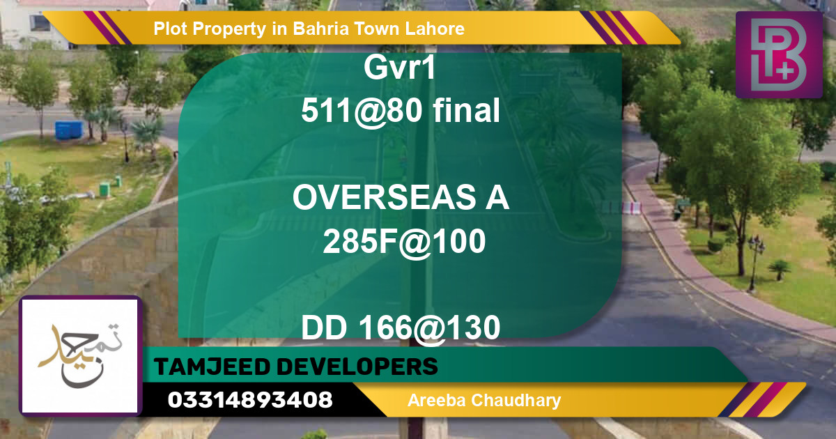 Residential Plot for Sale in Bahria Town, Lahore - (BP-67854)