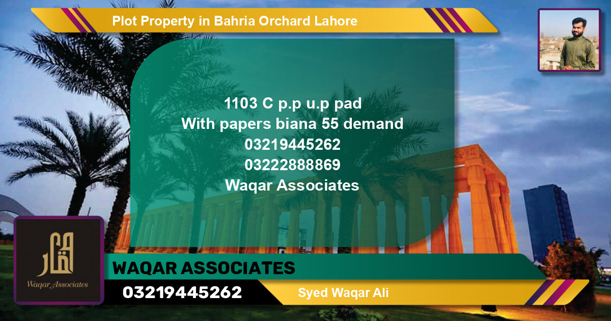 Residential Plot for Sale in Bahria Orchard, Lahore - (BP-67917)