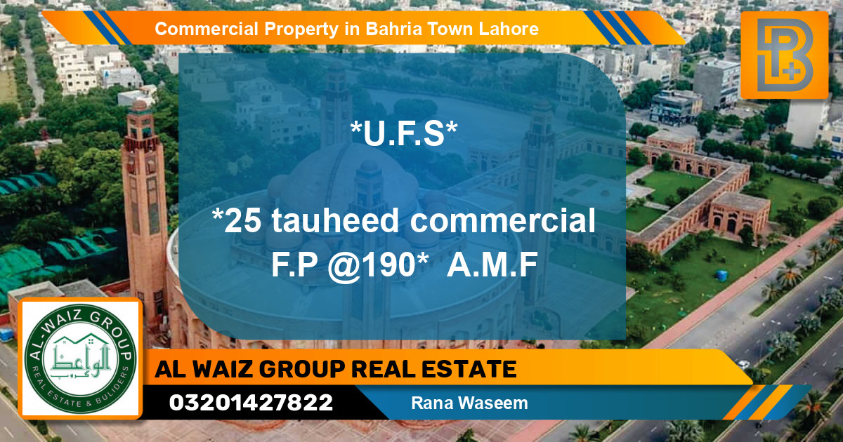 Commercial Property for Sale in Bahria Town, Lahore - (BP-67920)