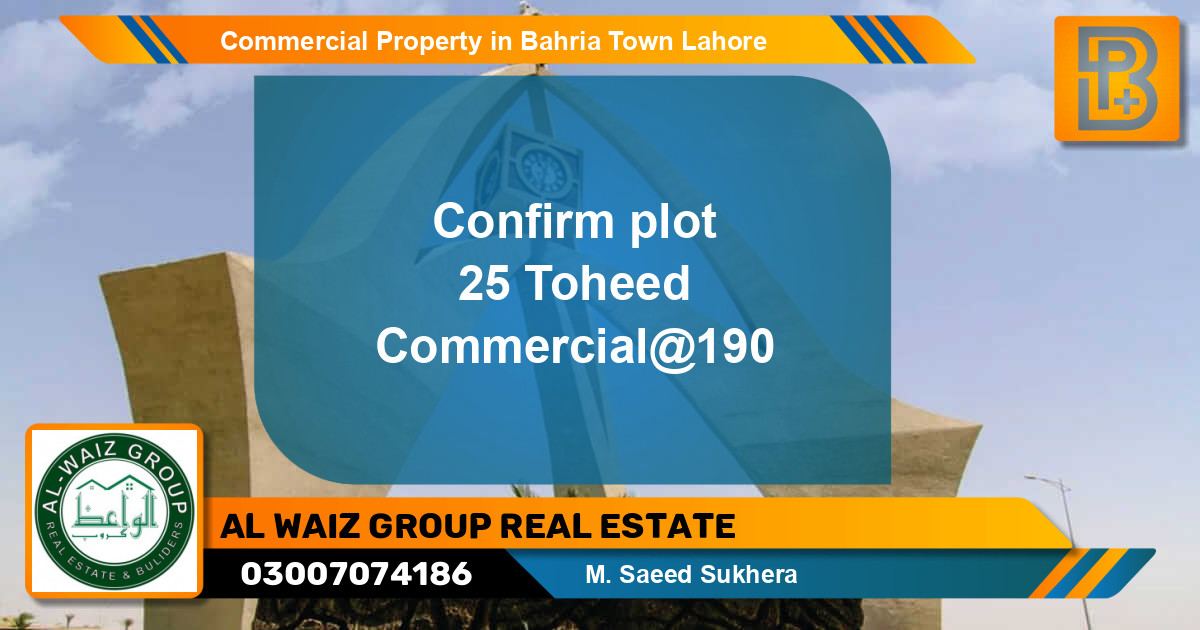 Commercial Property for Sale in Bahria Town, Lahore - (BP-67926)