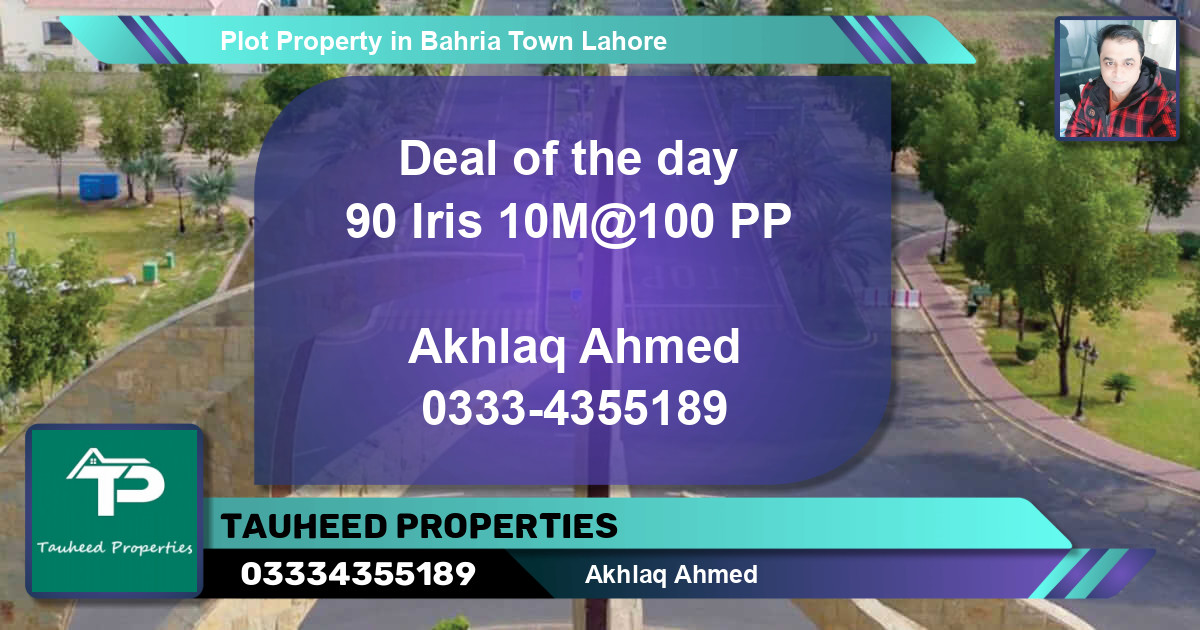 Residential Plot for Sale in Bahria Town, Lahore - (BP-67981)