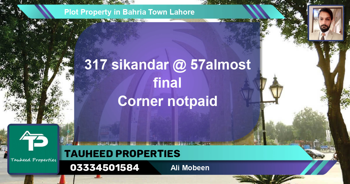 Residential Plot for Sale in Bahria Town, Lahore - (BP-67996)