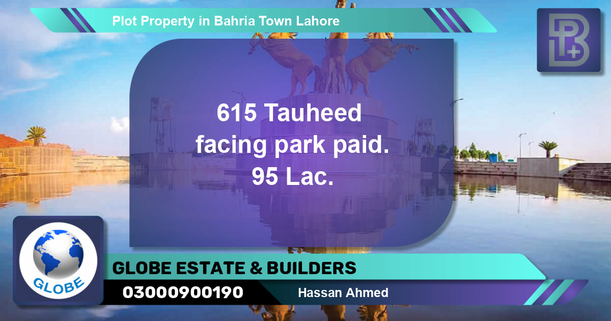 Residential Plot for Sale in Bahria Town, Lahore - (BP-68005)