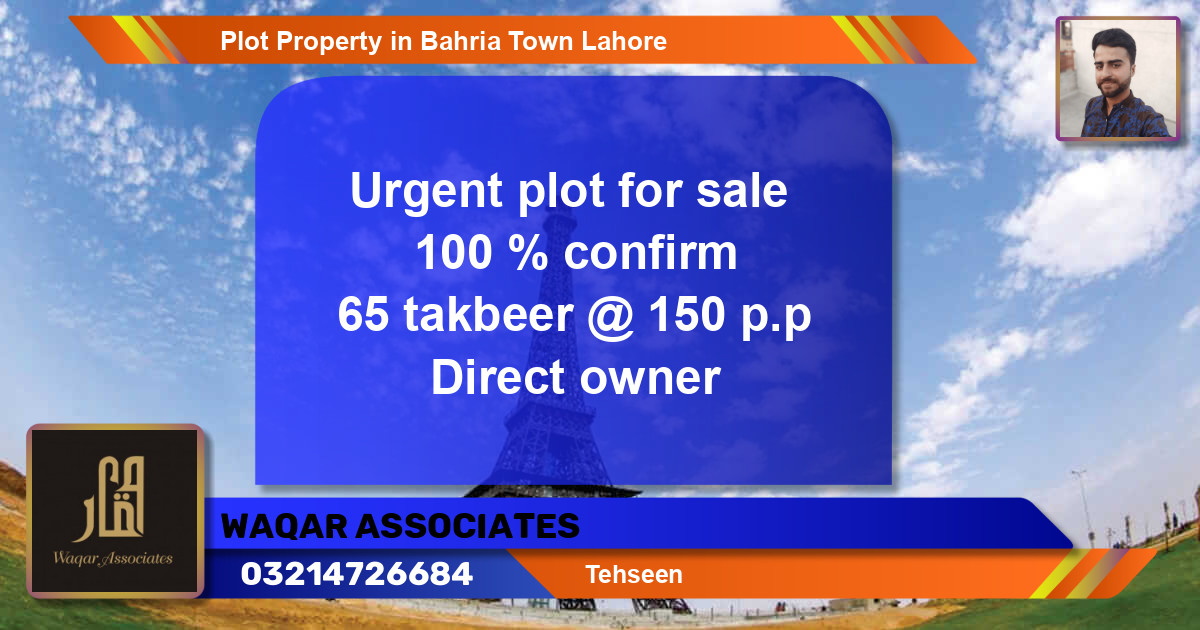Residential Plot for Sale in Bahria Town, Lahore - (BP-68021)