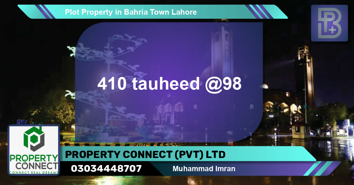 Residential Plot for Sale in Bahria Town, Lahore - (BP-68058)