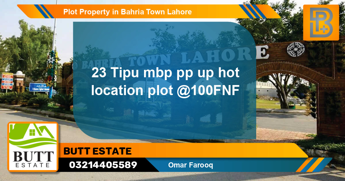 Residential Plot for Sale in Bahria Town, Lahore - (BP-68105)