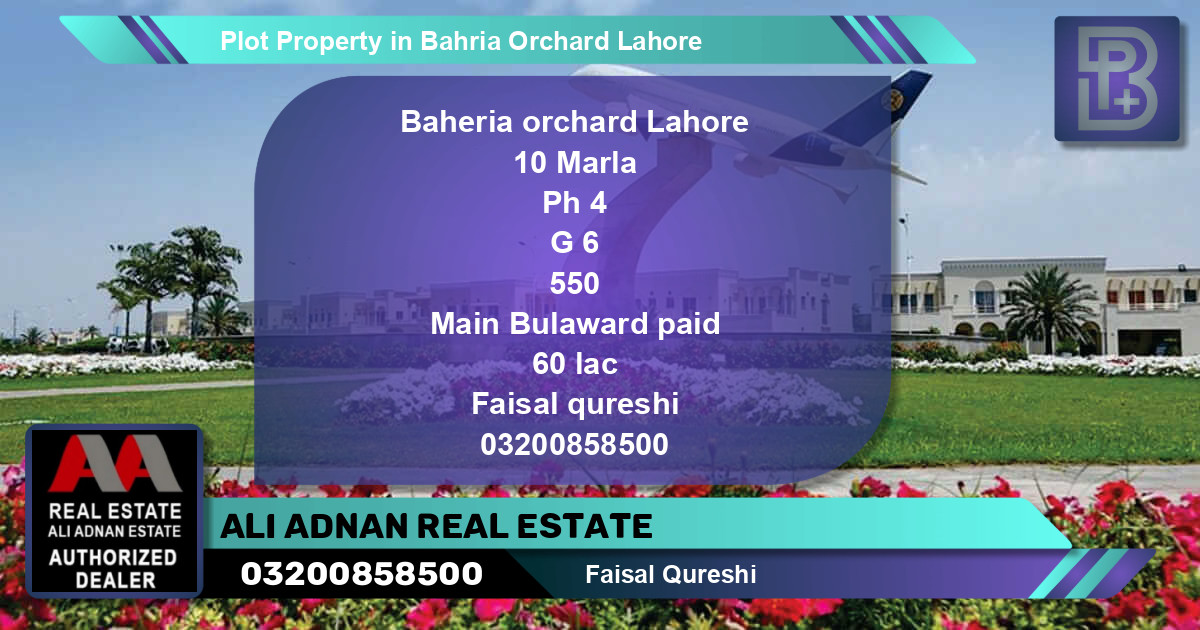 Residential Plot for Sale in Bahria Orchard, Lahore - (BP-68146)