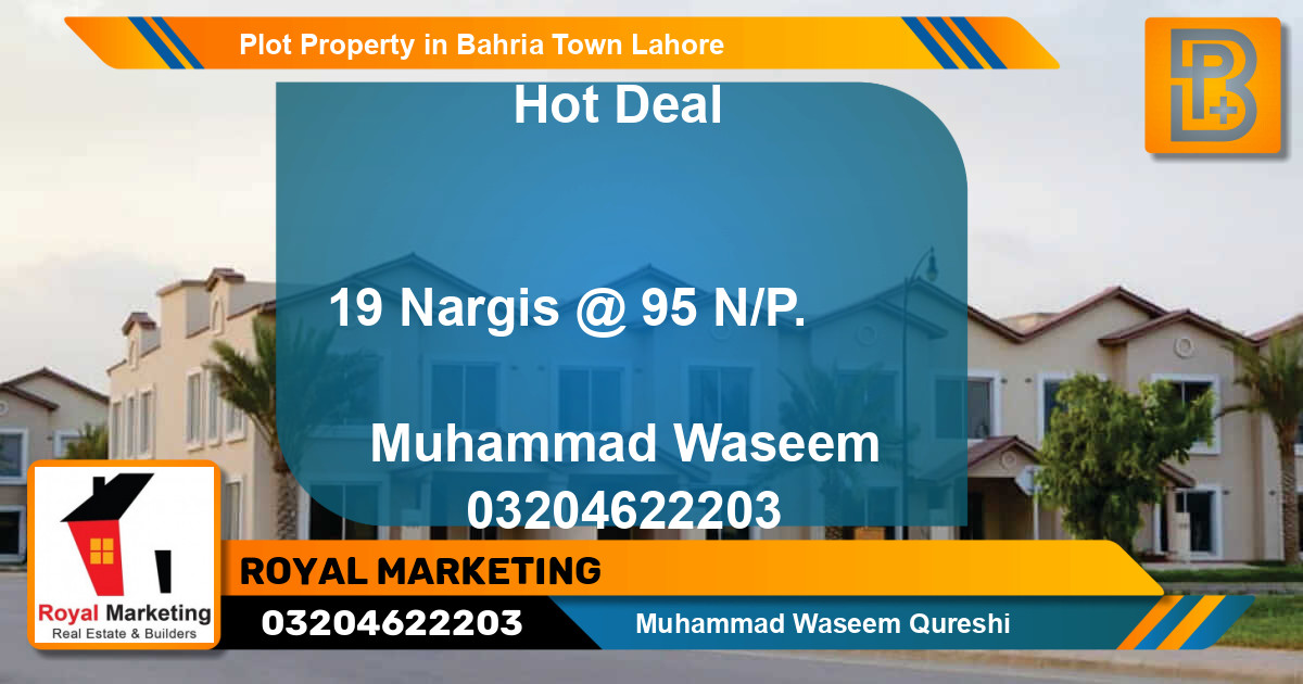 Residential Plot for Sale in Bahria Town, Lahore - (BP-68166)