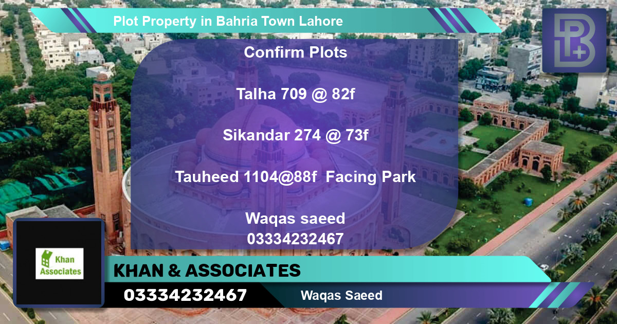 Residential Plot for Sale in Bahria Town, Lahore - (BP-68175)